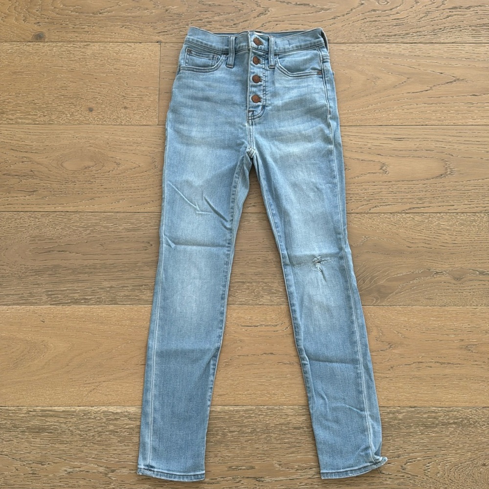 Madewell 11” roadtripper 23P light wash skinny fit